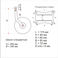 Колеса транцевые стандарт откидные фото